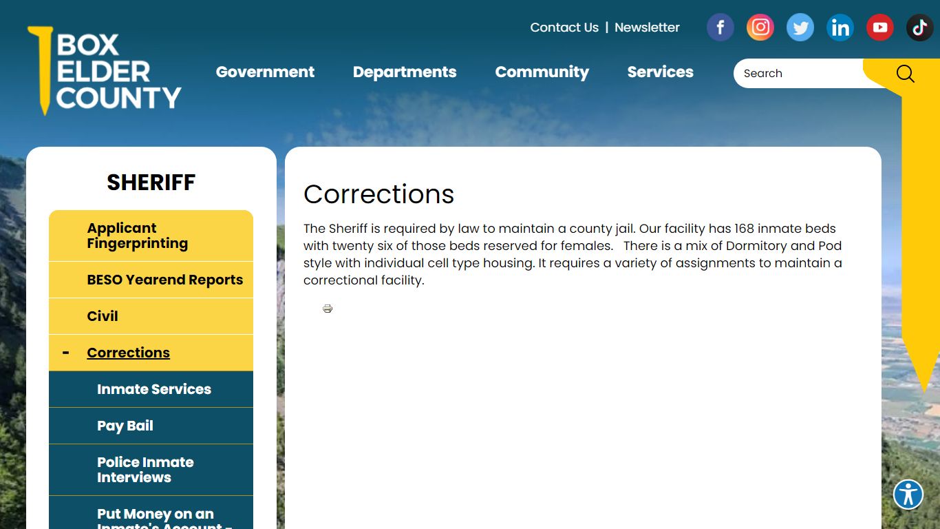Corrections - Box Elder County Utah